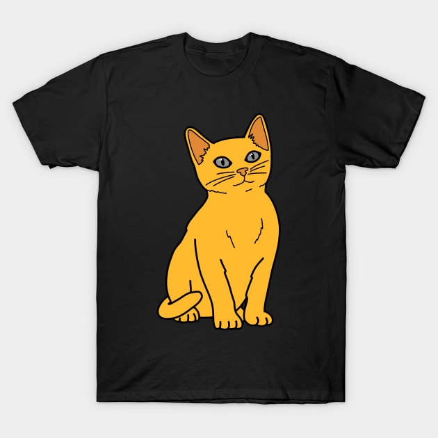 Orange Tabby Cat T-Shirt by Kelly Louise Art